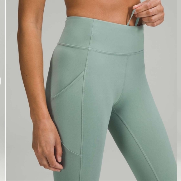Lululemon Invigorate High-Rise Crop Tights Leggings Running Pants 2022 Size 6 - Picture 1 of 10